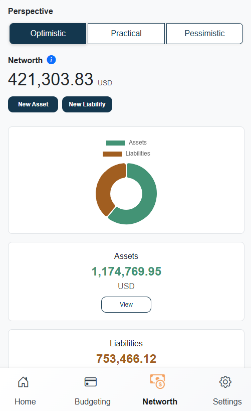 ZUPITR recurring expense screen